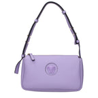 Purple Leather Shoulder Bag
