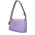 Purple Leather Shoulder Bag