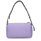Purple Leather Shoulder Bag