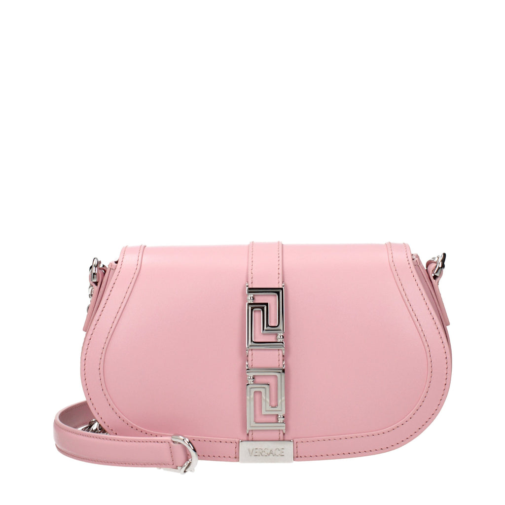 Pink Leather Shoulder Bag
