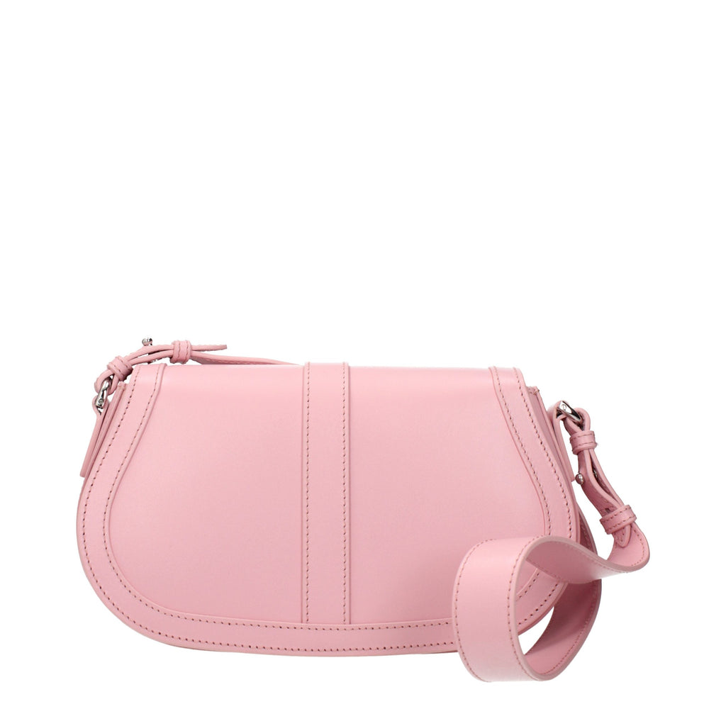 Pink Leather Shoulder Bag
