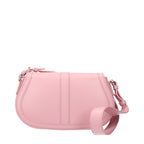 Pink Leather Shoulder Bag