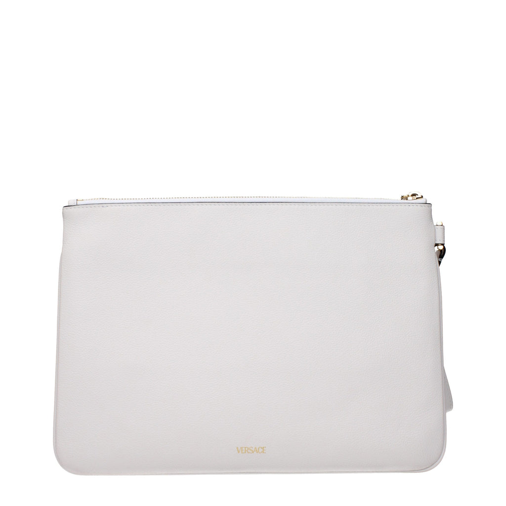 White Leather Clutch Bag