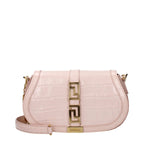 Pink Leather Shoulder Bag