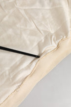 Off White Silk Henley Short Sleeves T-shirt