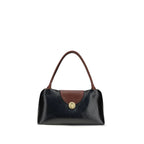 Black Calf Leather Bos Taurus Shoulder Bag