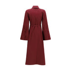 Bordeaux Cotton Casual Dress