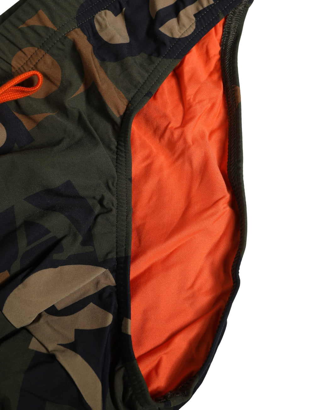 Multicolor Camouflage High Swim Brief Swimwear