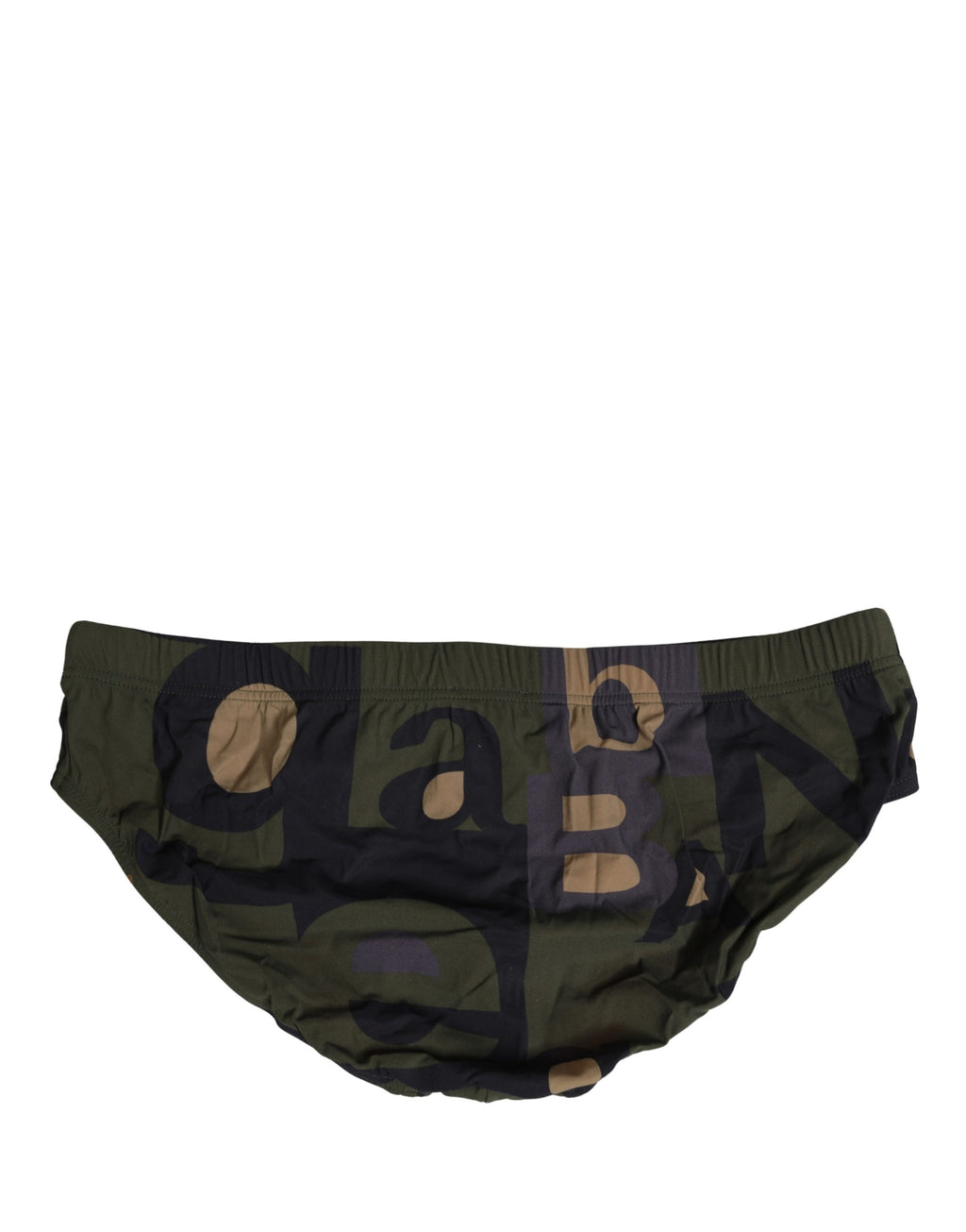Multicolor Camouflage High Swim Brief Swimwear