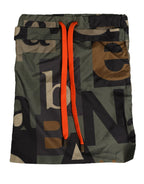 Multicolor Camouflage High Swim Brief Swimwear