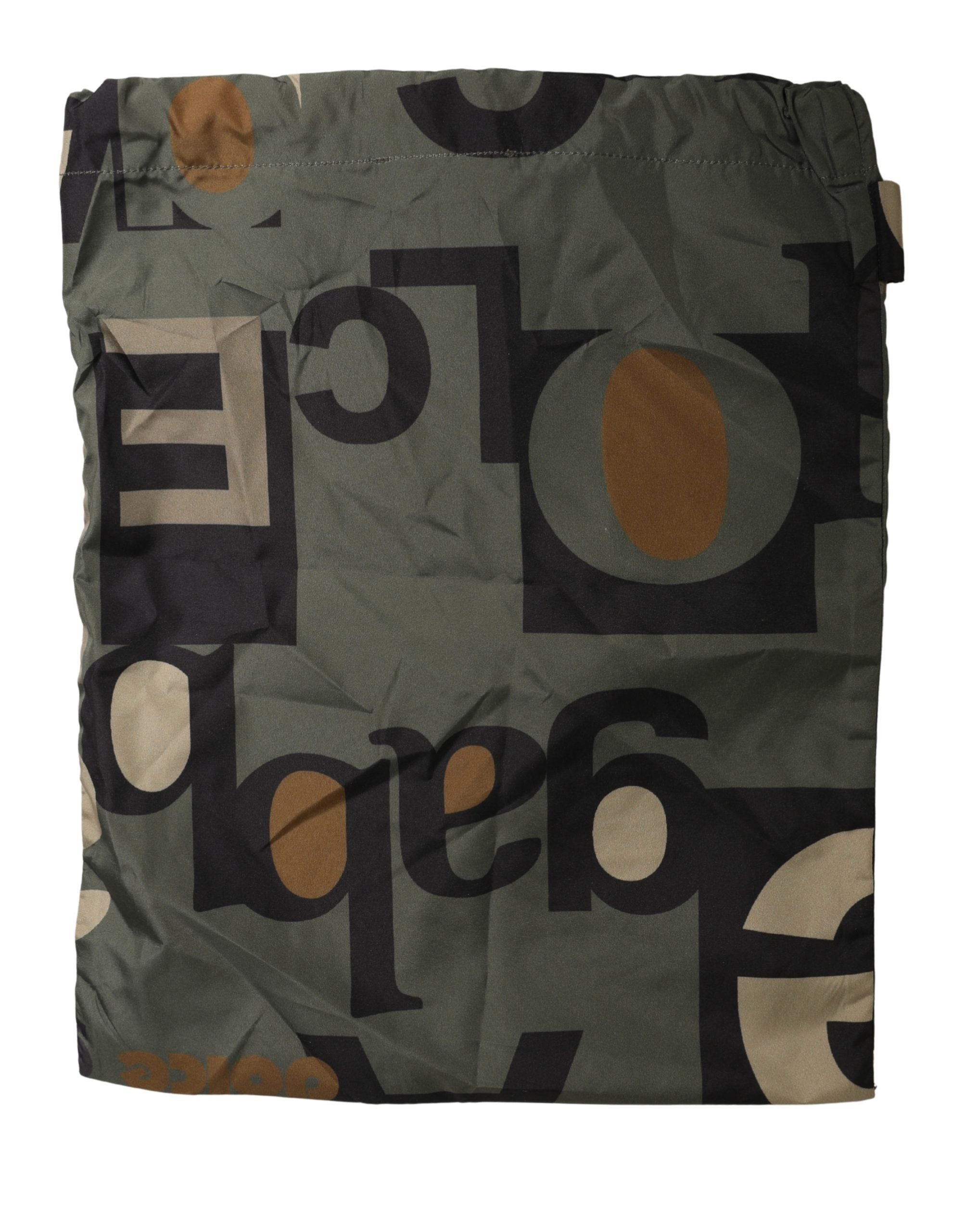 Multicolor Camouflage High Swim Brief Swimwear