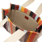 Beige Linen Tote Bag