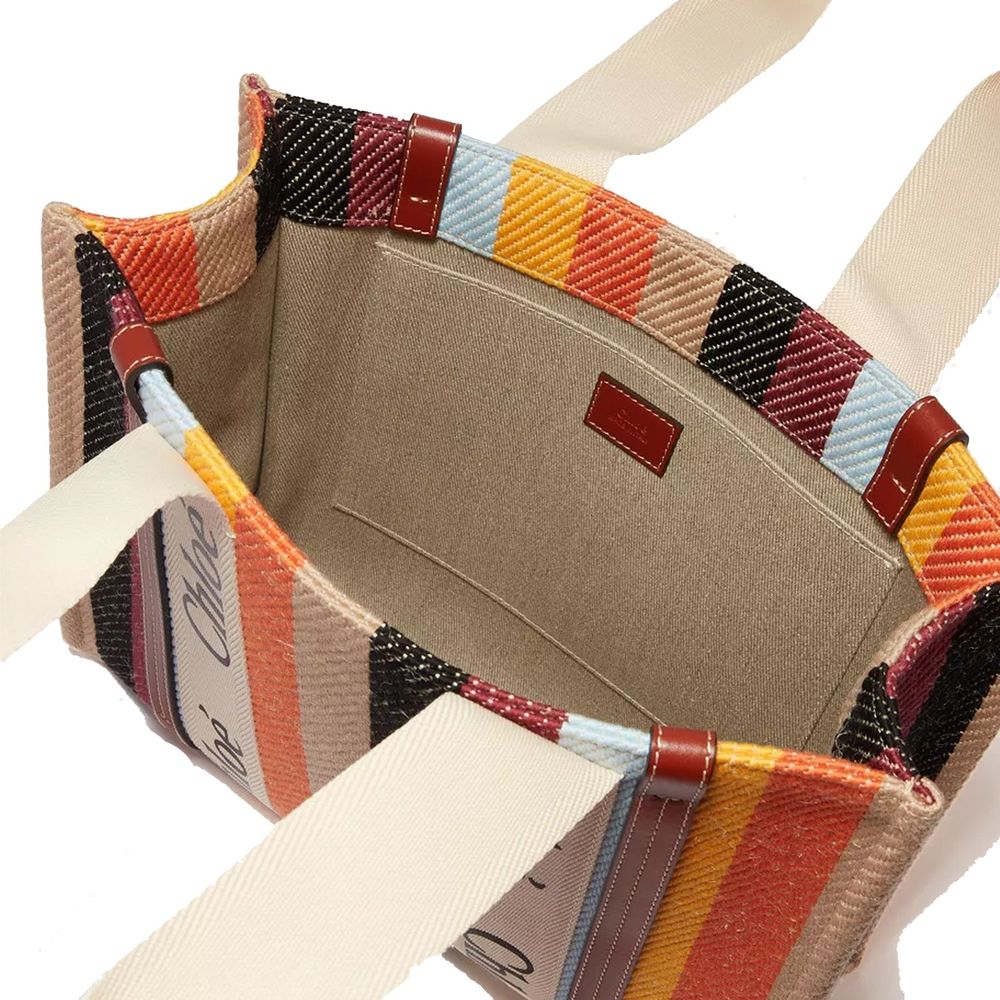 Beige Linen Tote Bag