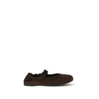 Brown Calf Leather Bos Taurus Ballet Flats