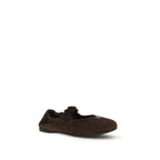 Brown Calf Leather Bos Taurus Ballet Flats