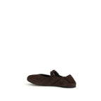 Brown Calf Leather Bos Taurus Ballet Flats