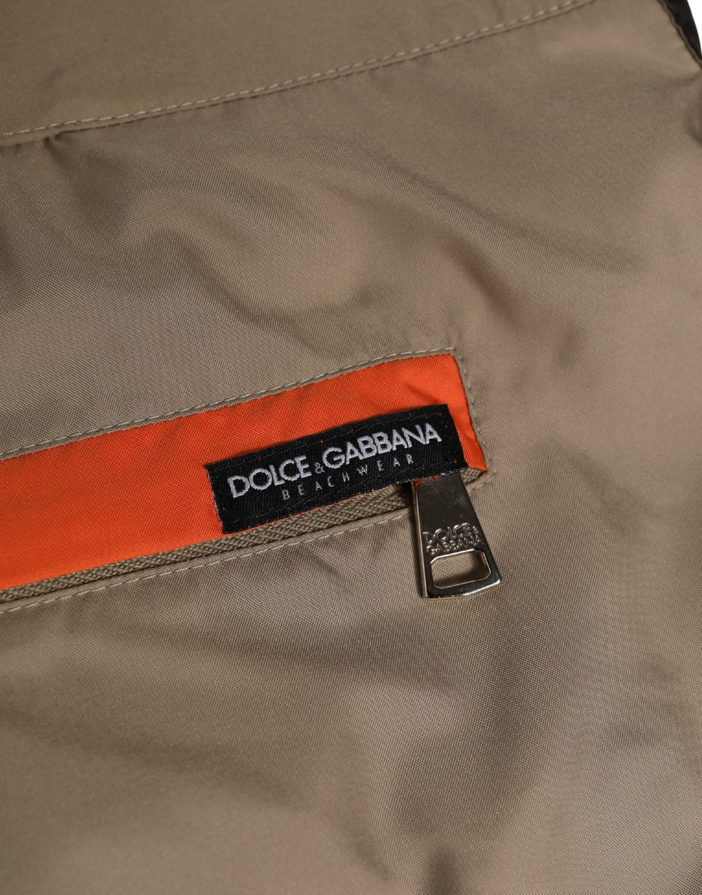 Brown Cotton Blend Mid Length Boxer Underwear