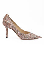 Rose Coarse Glitter Love 85 Pumps