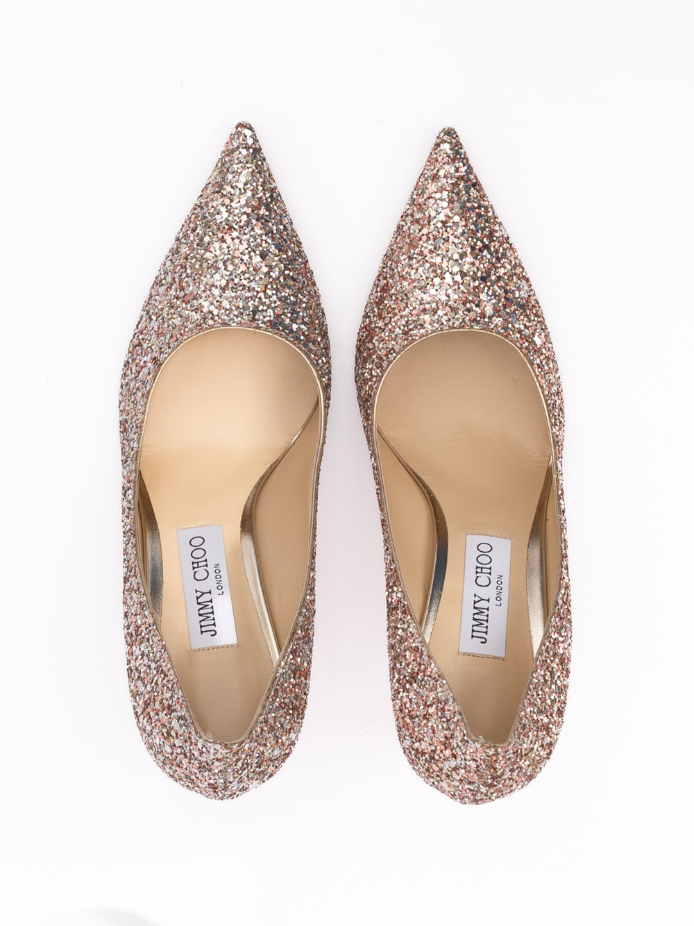 Rose Coarse Glitter Love 85 Pumps
