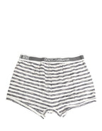 Gray White Stripes Men Regular Boxer Underwear