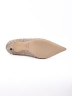 Light Bronze Crystal Love 85 Pumps