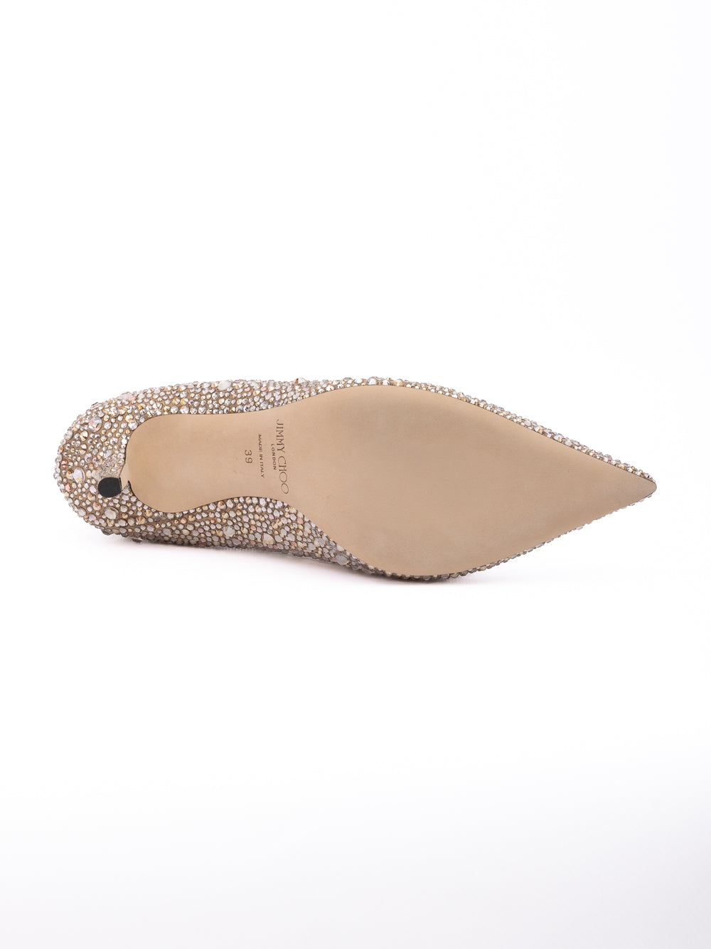 Light Bronze Crystal Love 85 Pumps