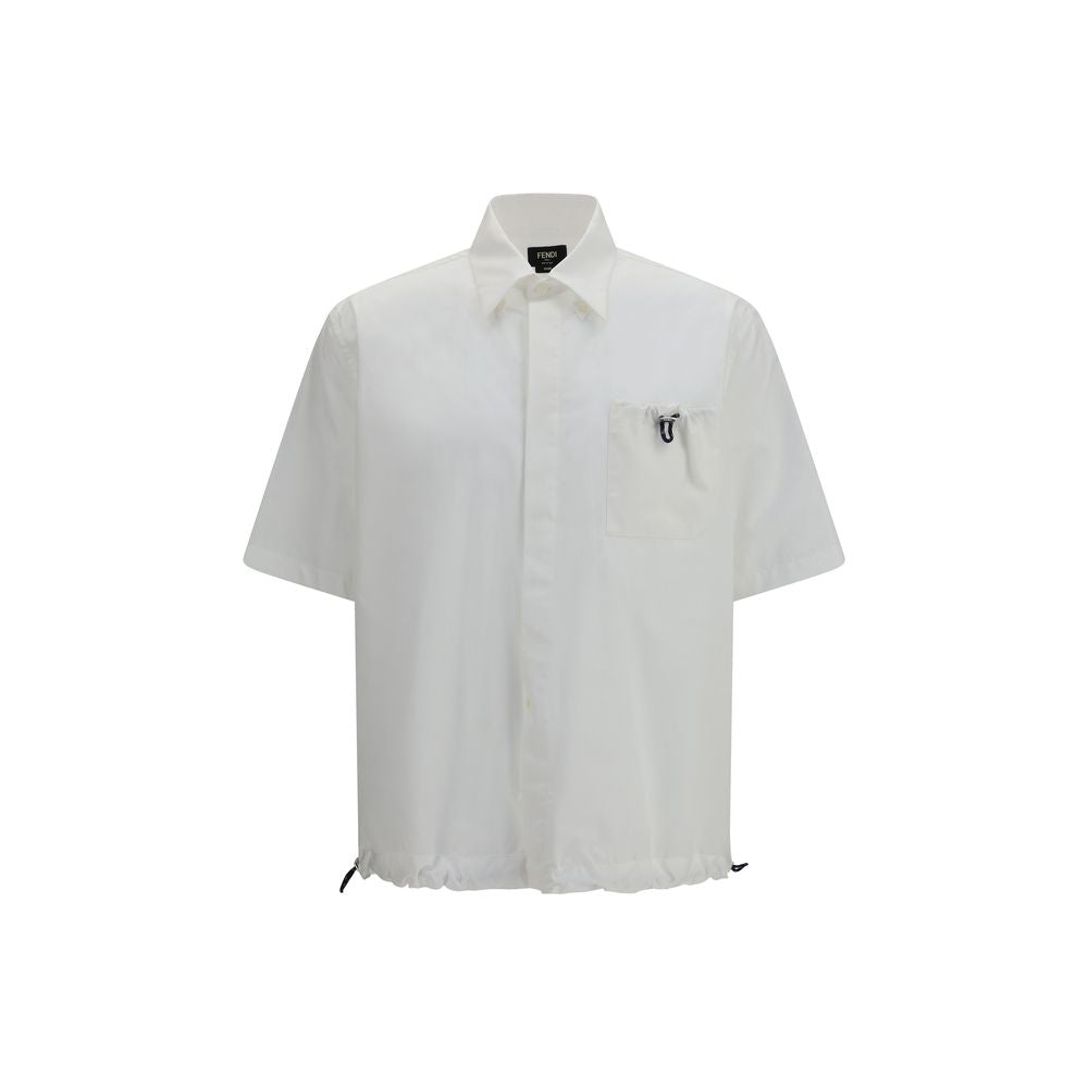 White Cotton Shortsleeve Shirt