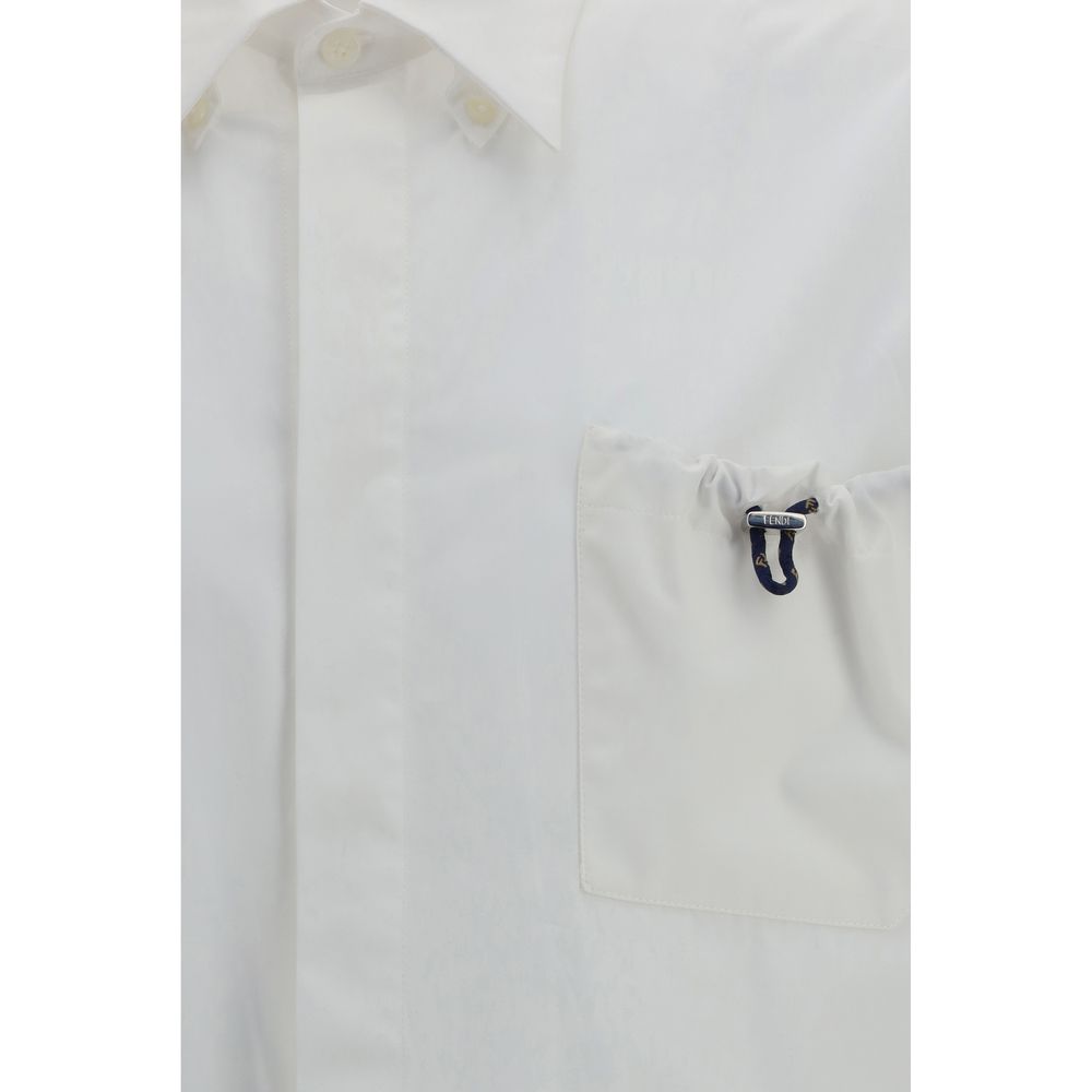 White Cotton Shortsleeve Shirt