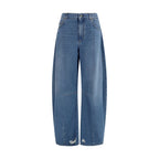 Blue Cotton Relaxed Fit Jeans