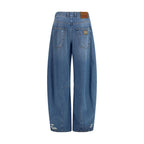 Blue Cotton Relaxed Fit Jeans