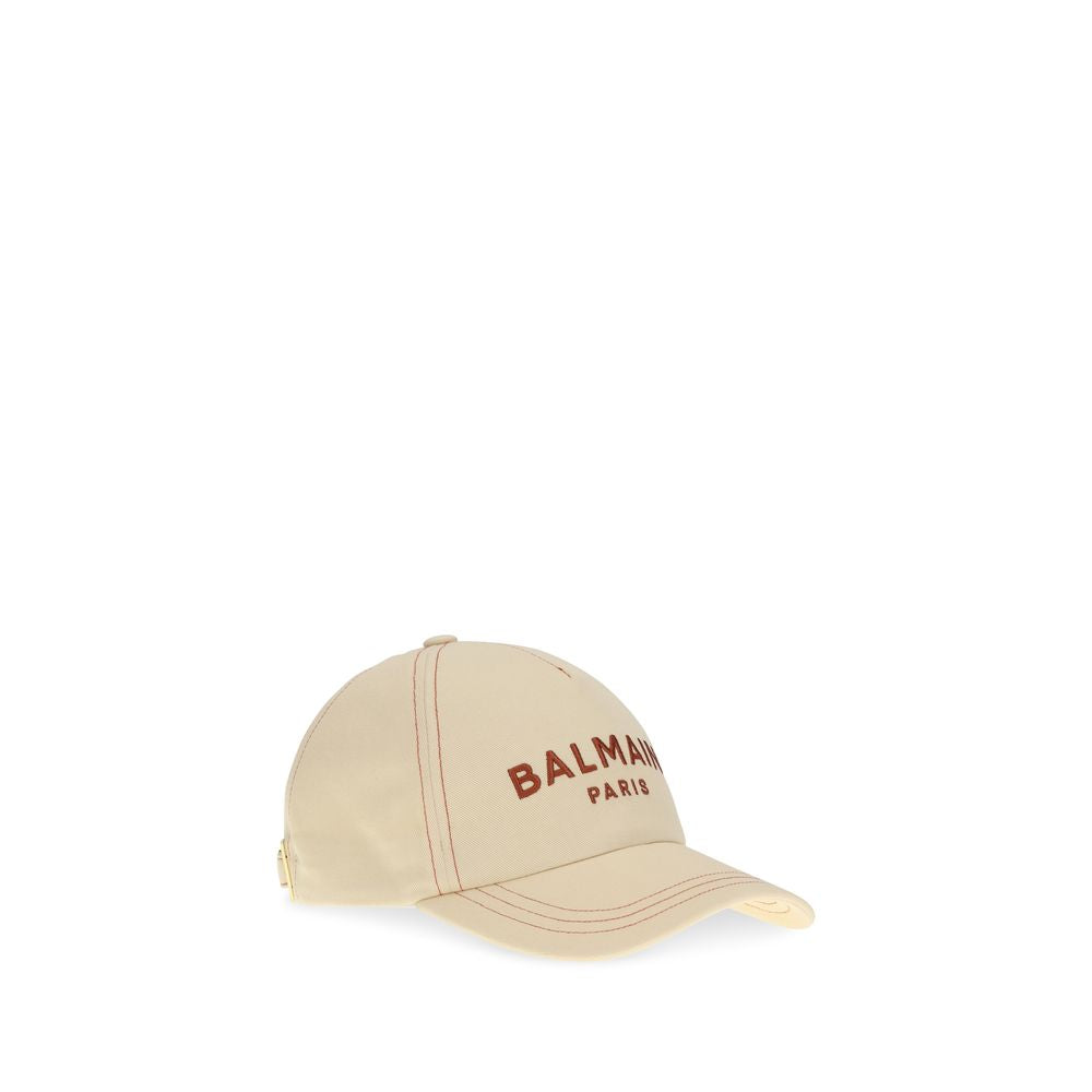 Beige Cotton Cap (Baseball Hat)