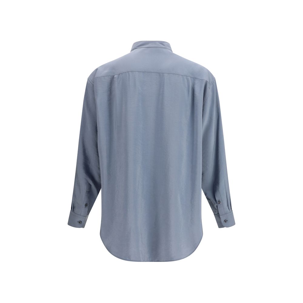Gray Silk Shirt