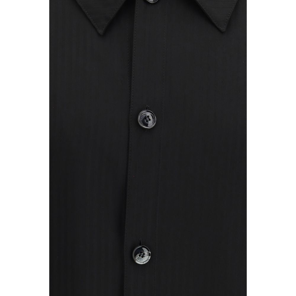 Black Viscose Dress Shirt