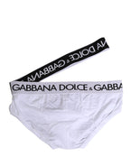 White Cotton Stretch Brando Brief Underwear
