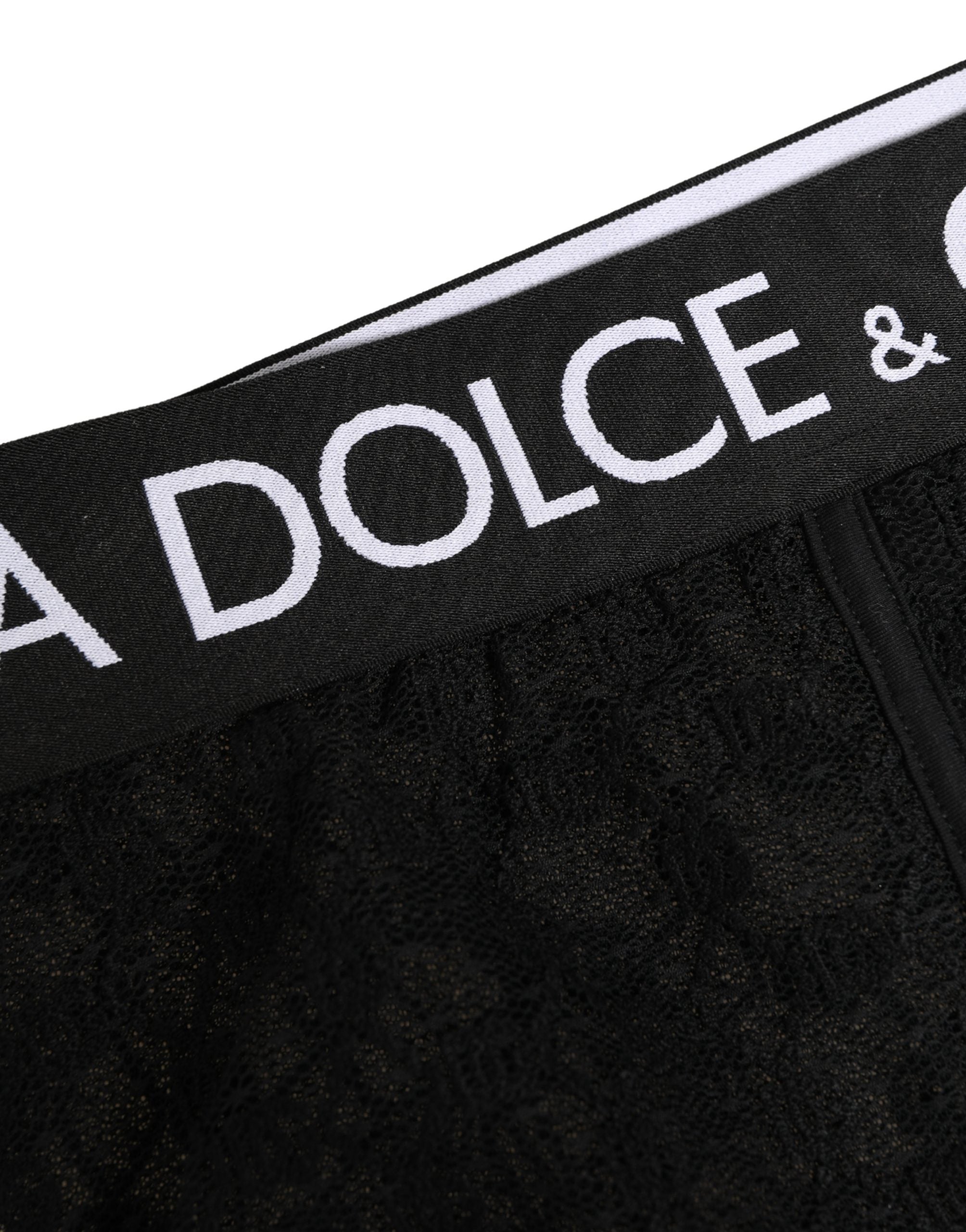 Black Nylon DG Logo Men Brando Brief Underwear