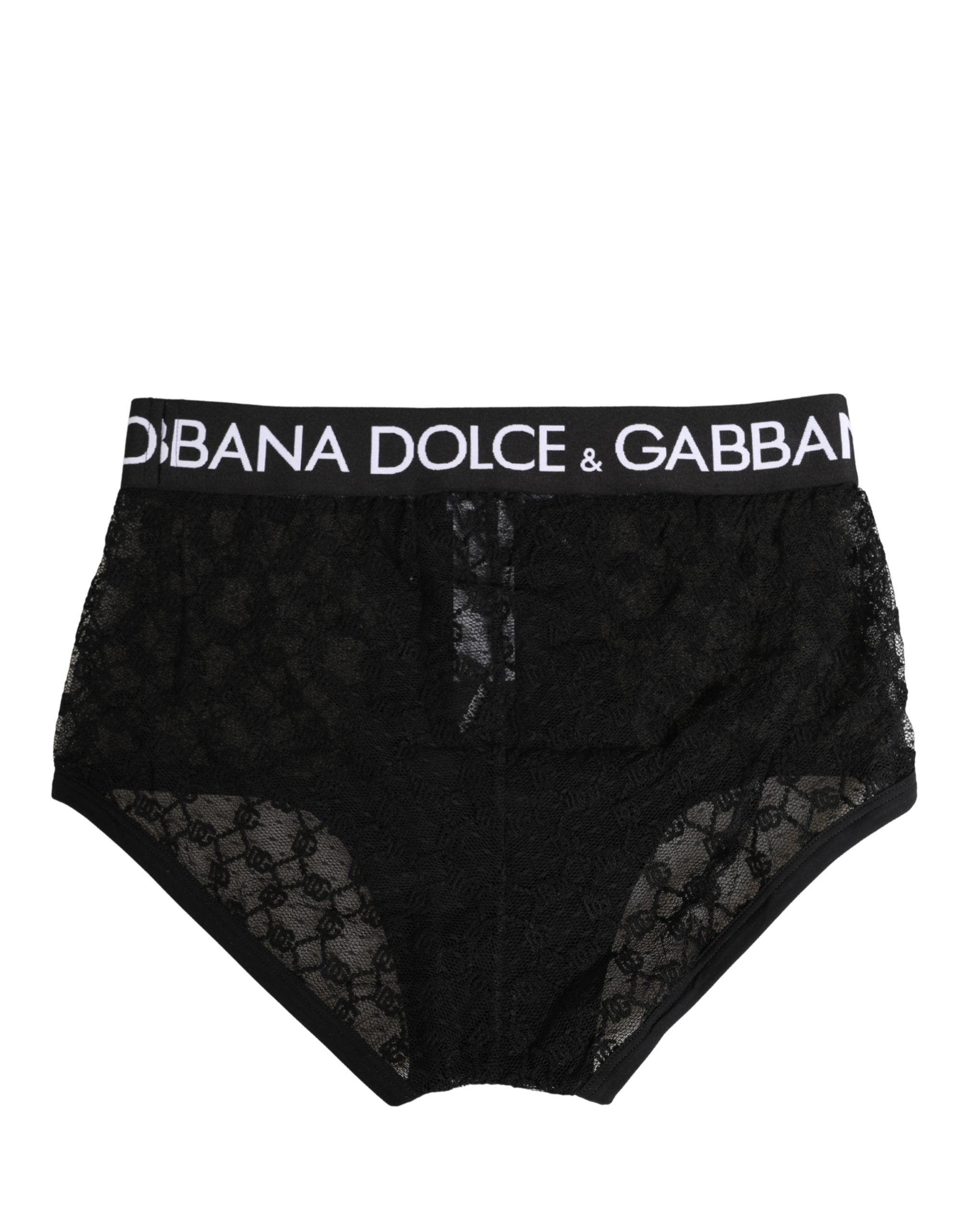 Black Nylon DG Logo Men Brando Brief Underwear