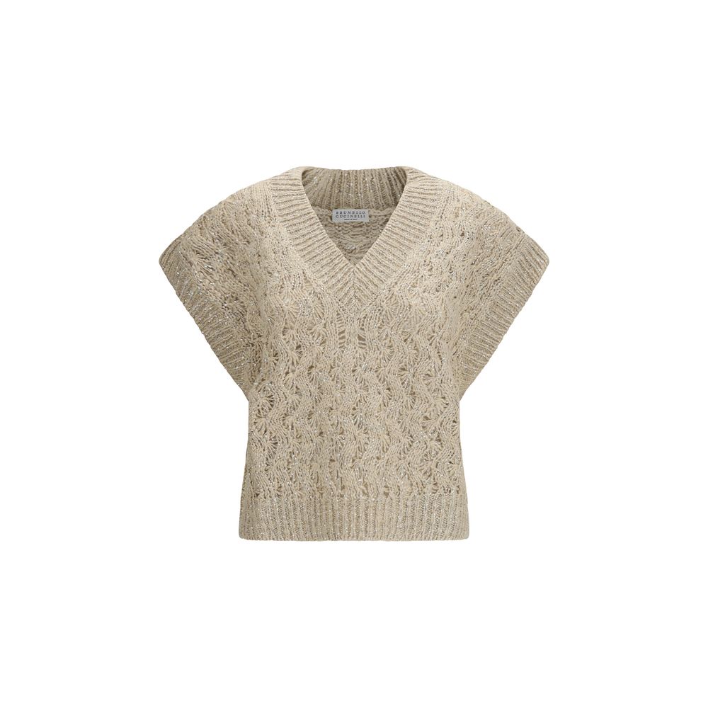 Beige Silk Sweater