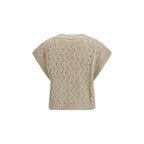 Beige Silk Sweater