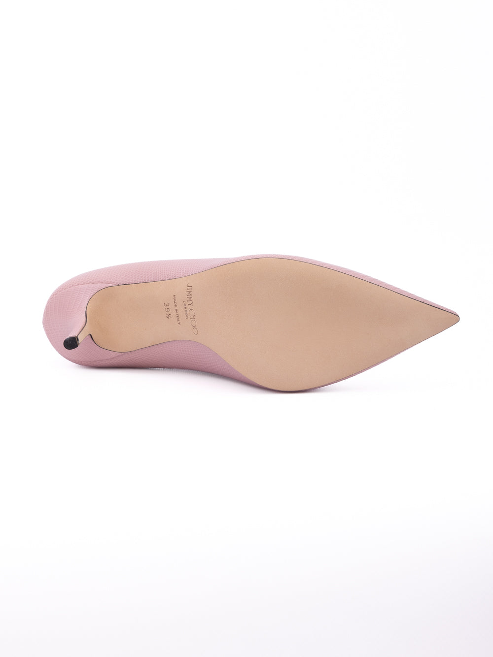 Pink Lizard Printed Leather Love 85 Pumps