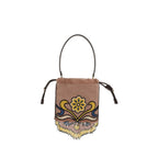 Multicolor Goatskin Handbag