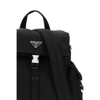 Black Recycled Polyamide Backpack