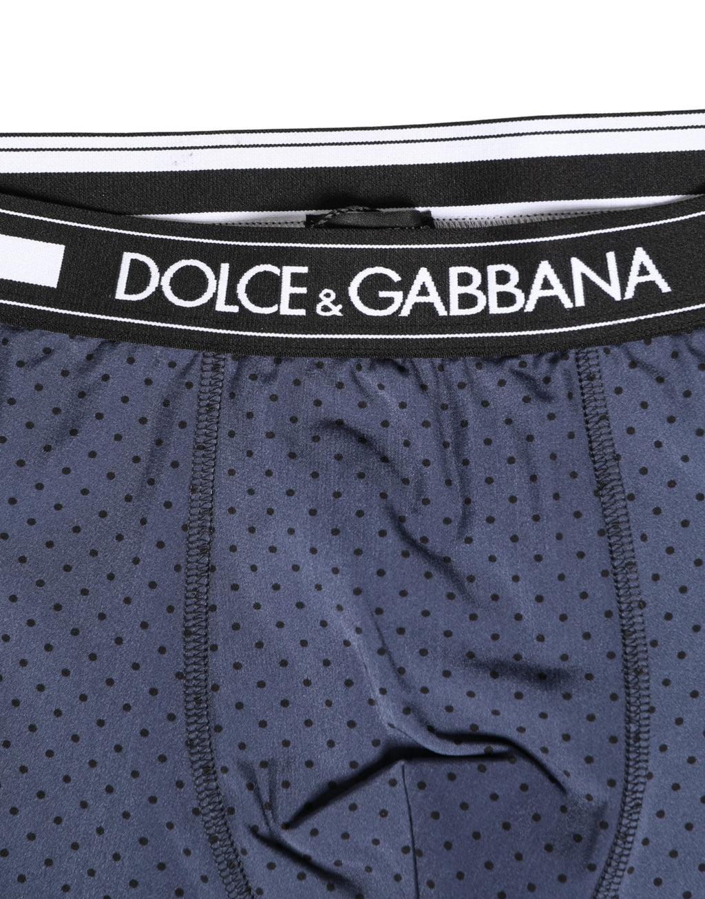 Dark Blue Polka Dots Men Bike Shorts Underwear