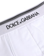 White Logo Waistband Cotton Boxer Underwear