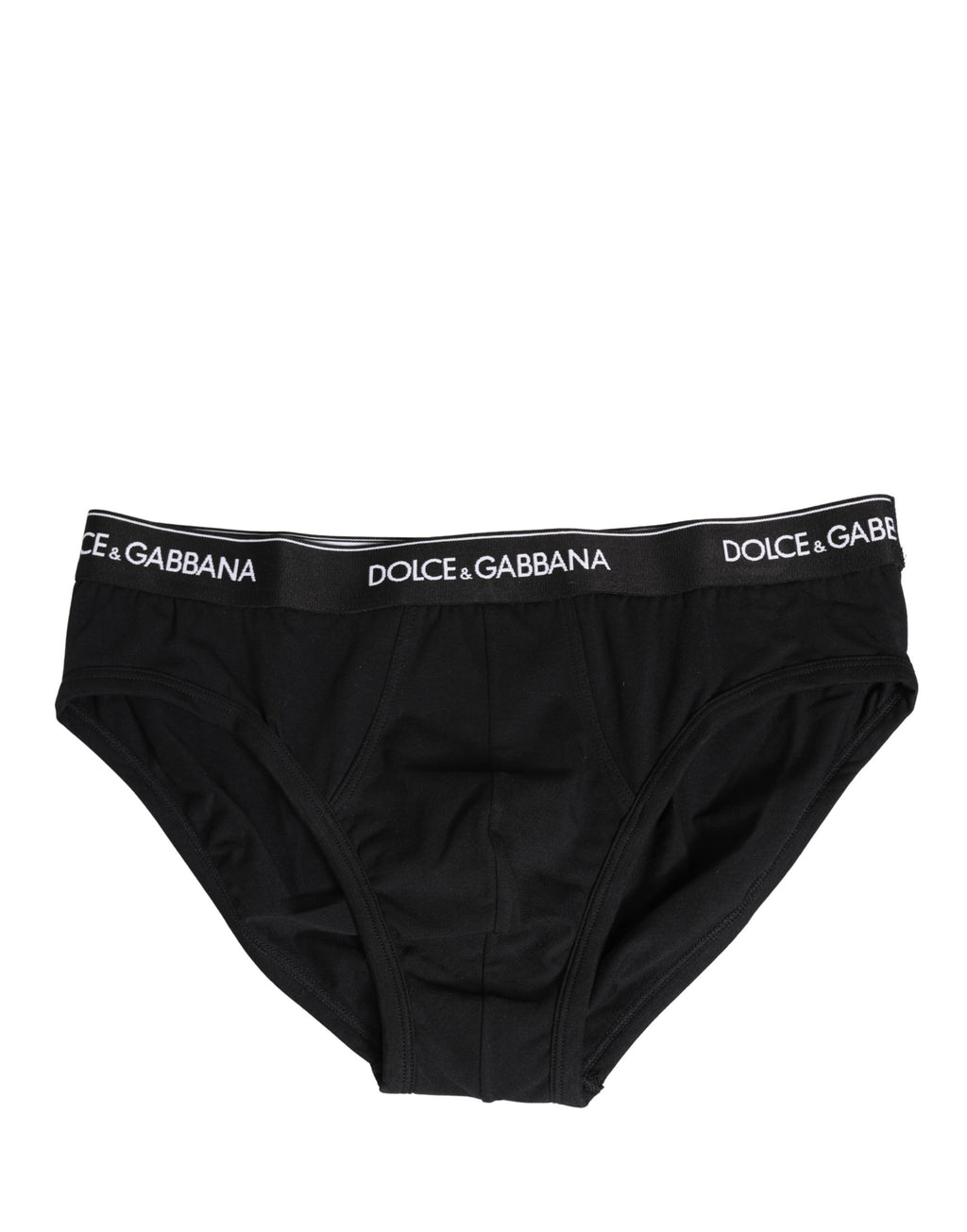 Black Cotton Logo Waistband Briefs Underwear