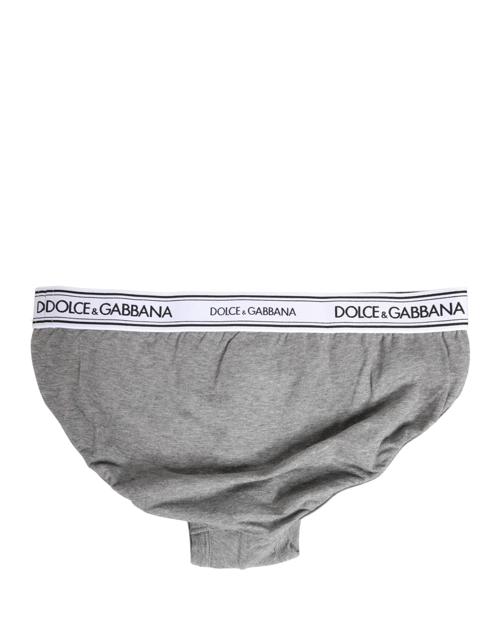 Gray Logo Waistband Men Midi Brief Underwear
