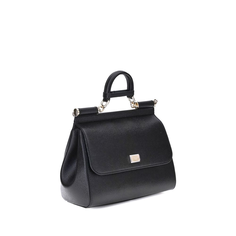 Black Calf Leather Bos Taurus Handbag