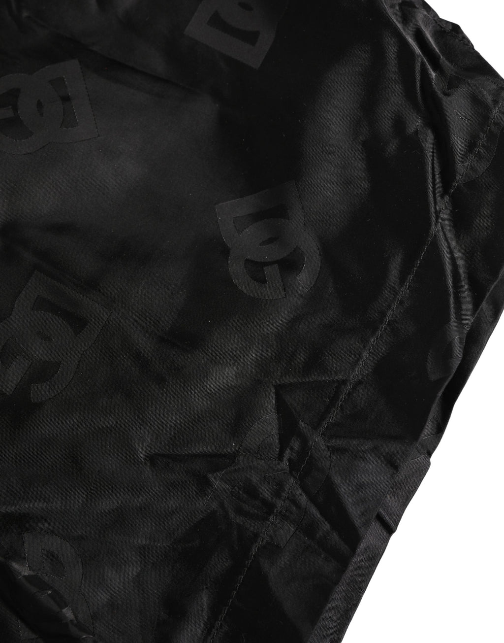 Black Logo Drawstring Beachwear Shorts Swimwear