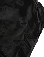 Black Logo Drawstring Beachwear Shorts Swimwear