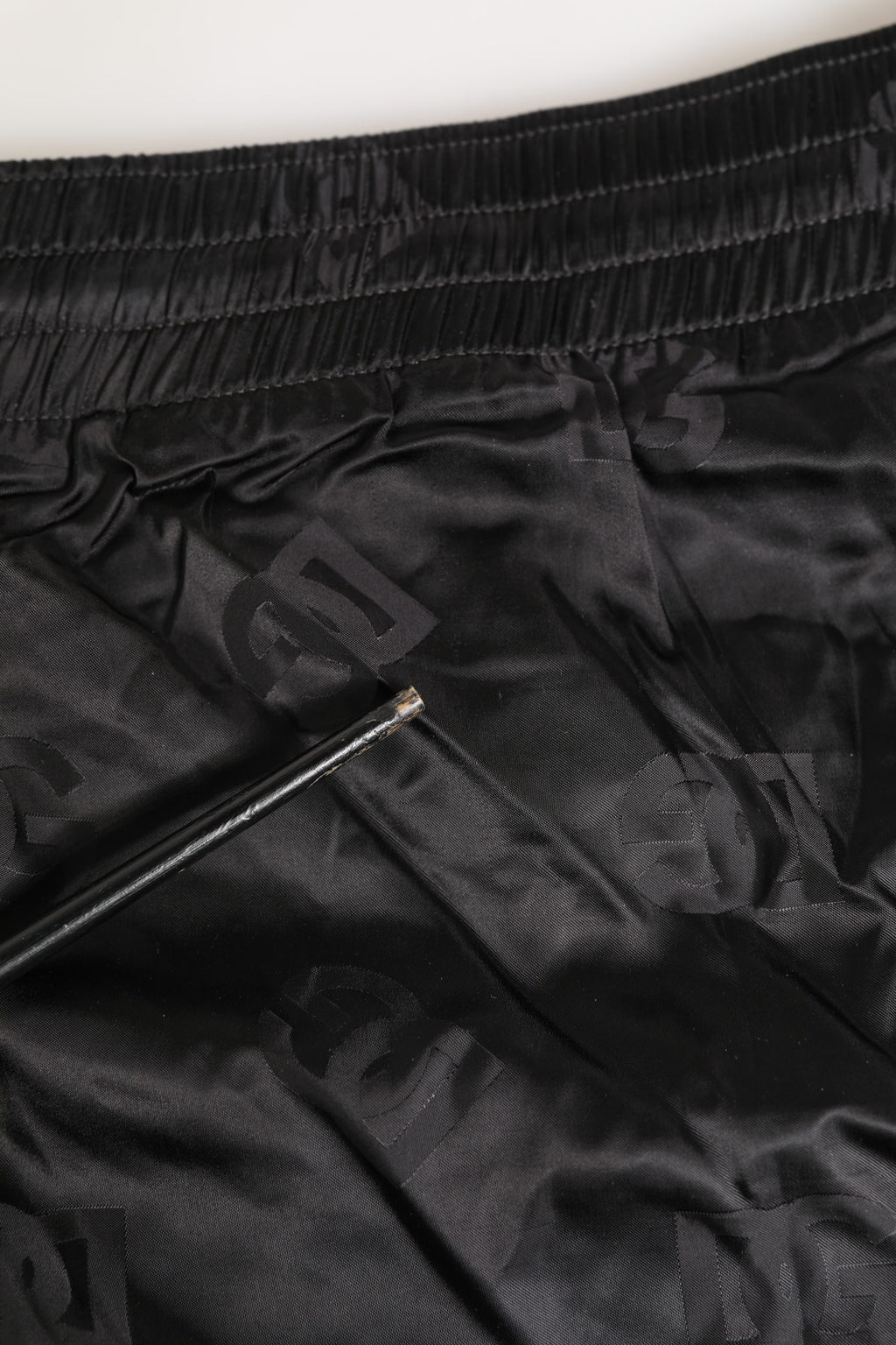 Black Logo Drawstring Beachwear Shorts Swimwear