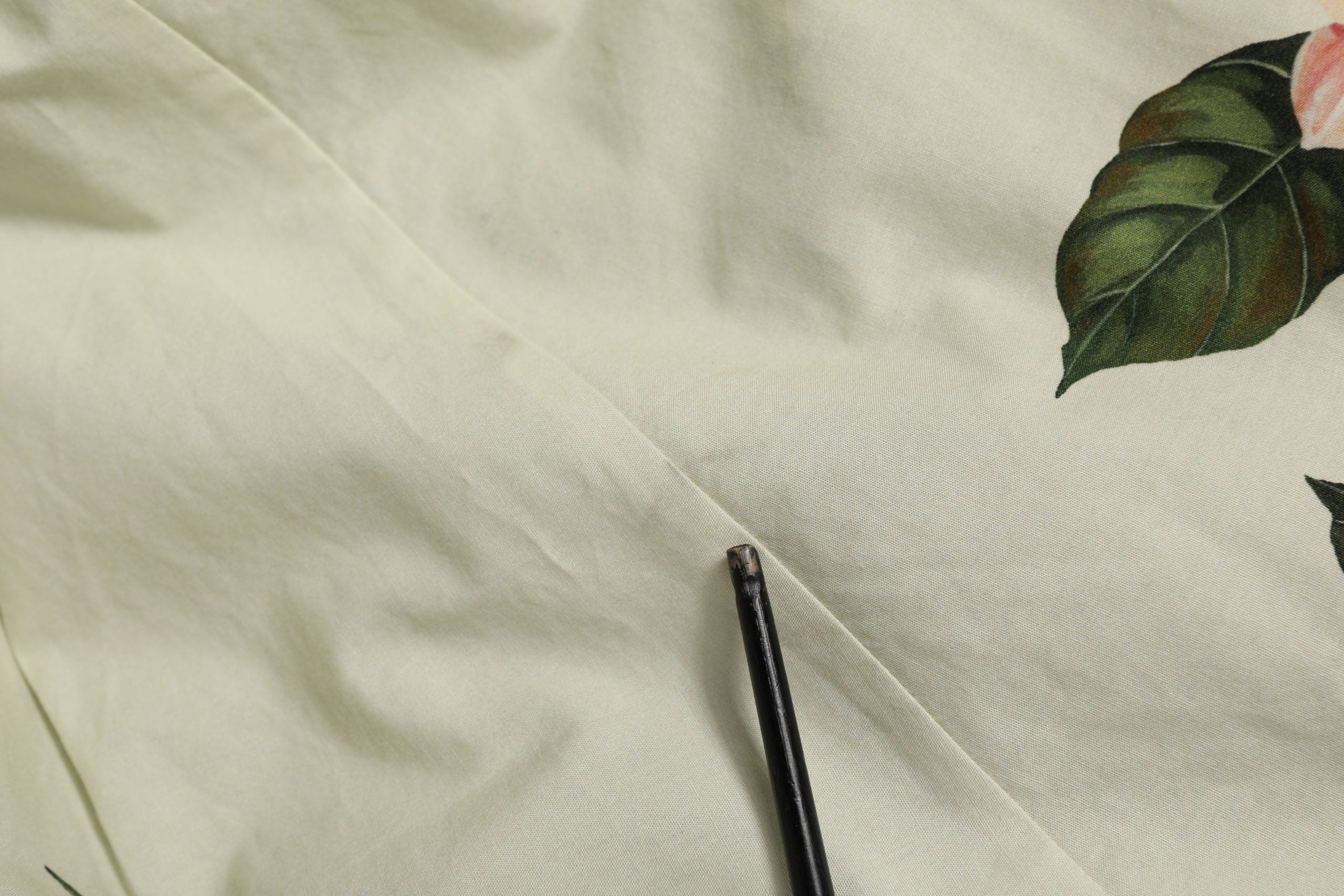 Beige Floral Sleeveless A-line Midi Dress